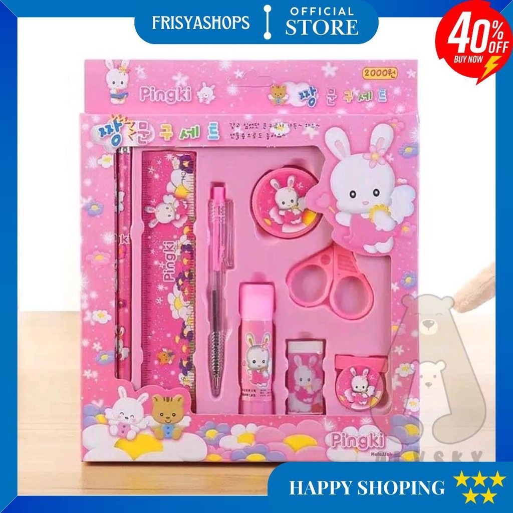 

Pensil Set 10 In 1 Alat Tulis Sekolah Anak Karakter Lucu Stationery Set D Sale