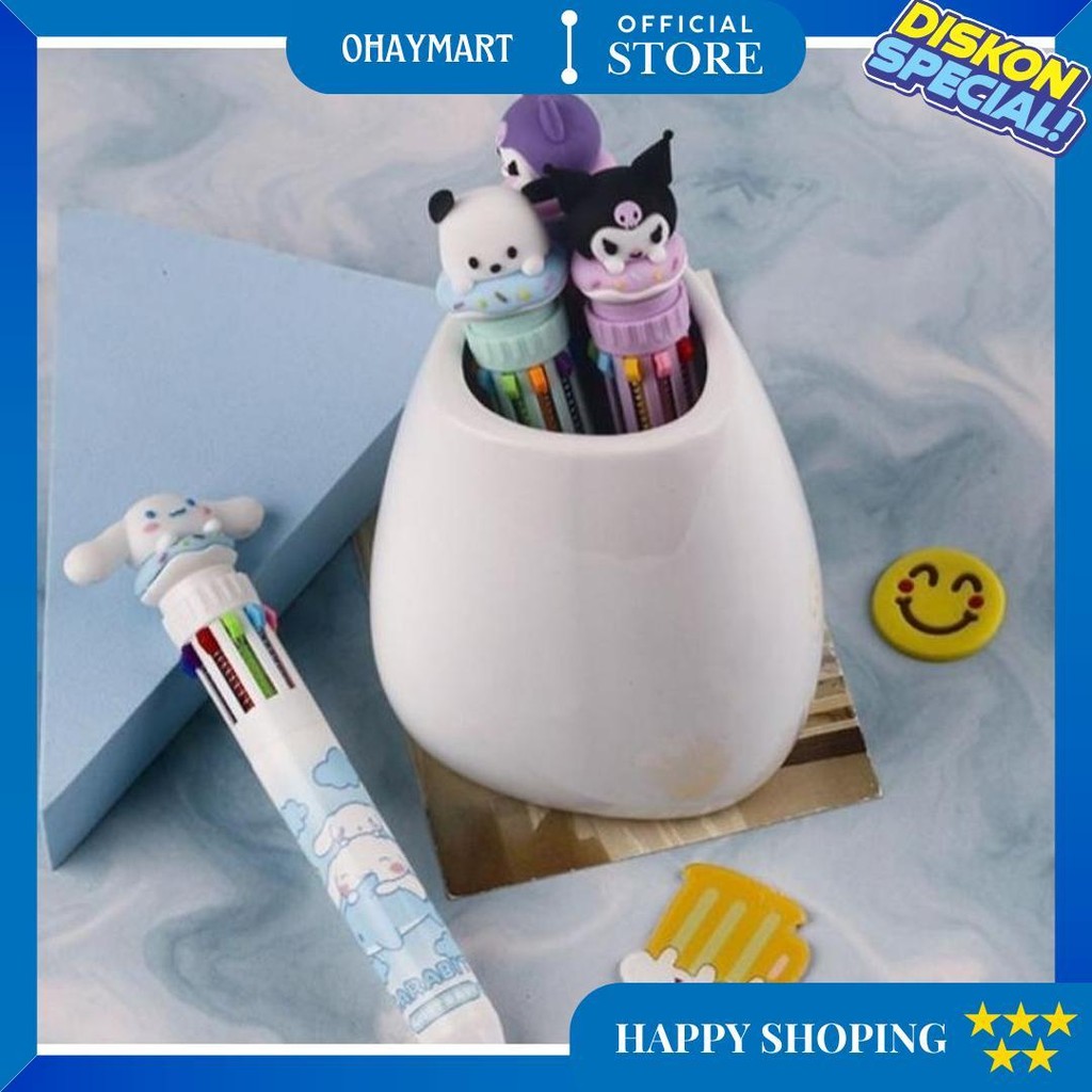 

Pulpen Sanrio Kuromi 10 Warna Bolpen 10 In 1 Kuromi D Termurah
