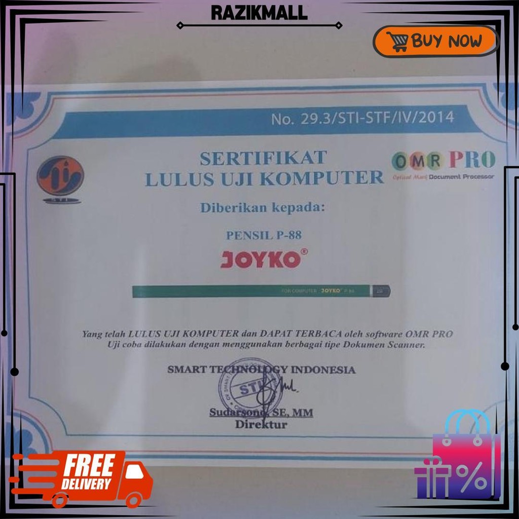 

Pensil 2B Joyko P88/ Lusin D Best Seller