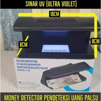 

Terlaris Lampu Detektor Uang Sinar UV Money Detector model 318 SALE