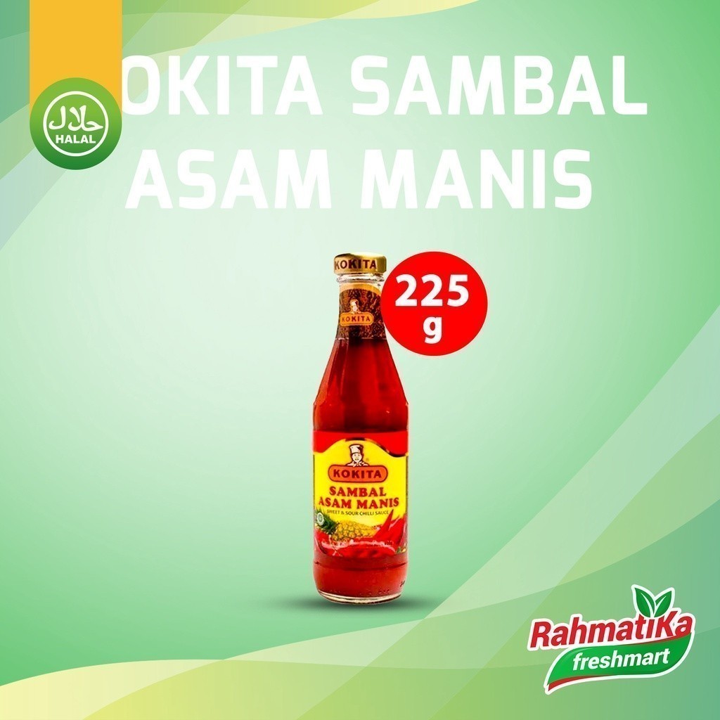 

KOKITA Sambal Asam Manis / Sweet Sour Chilli Sauce 225g (Btl)