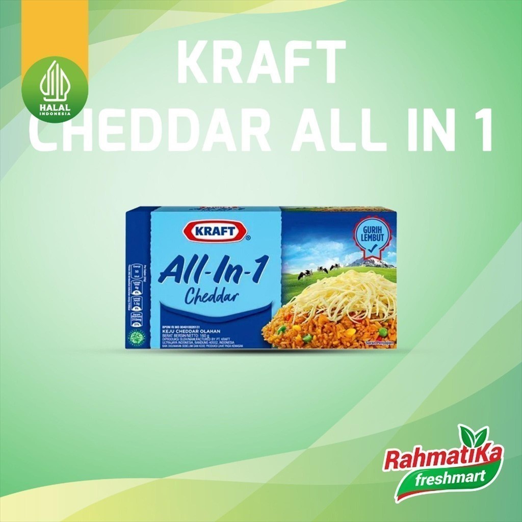 

Kraft Keju All In 1 Cheddar 150 gram