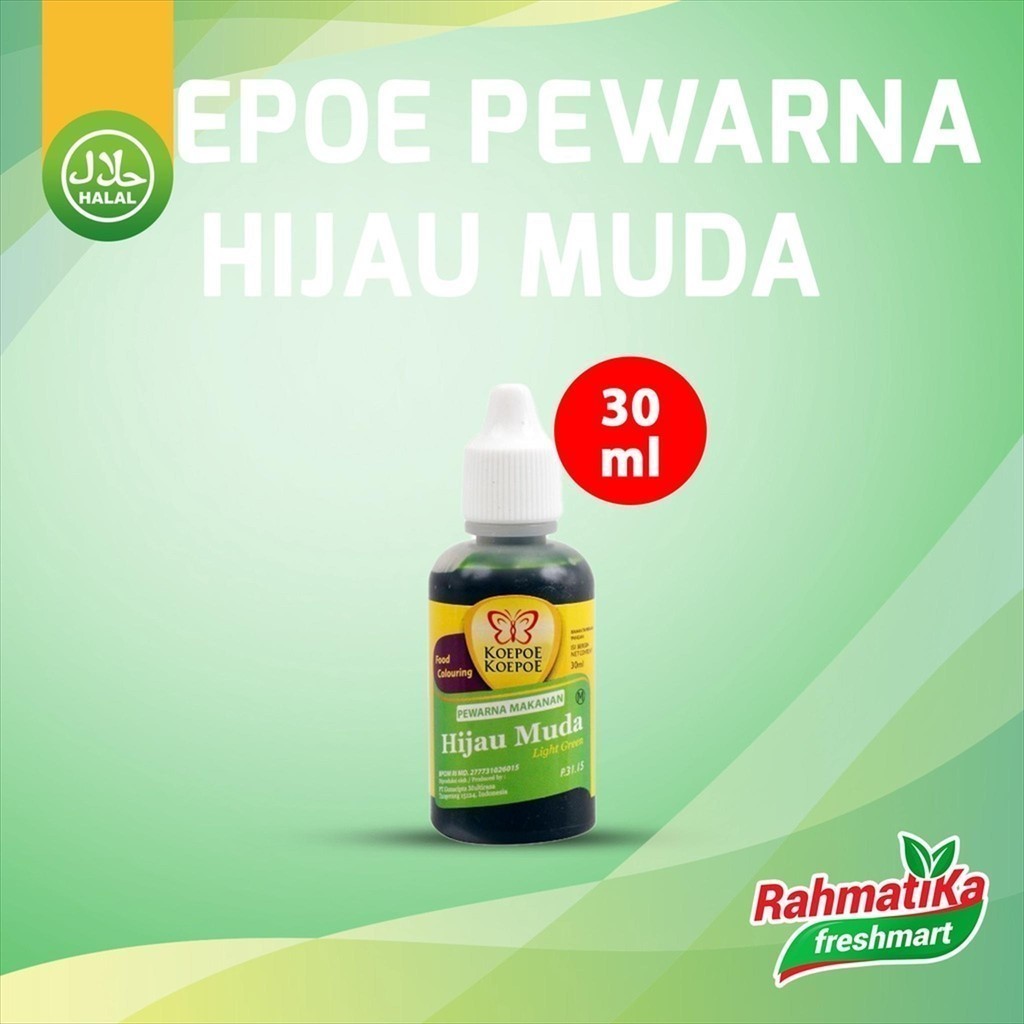 

Koepoe Koepoe Pewarna Makanan Hijau Muda / Food Colouring Light Green 30 ml