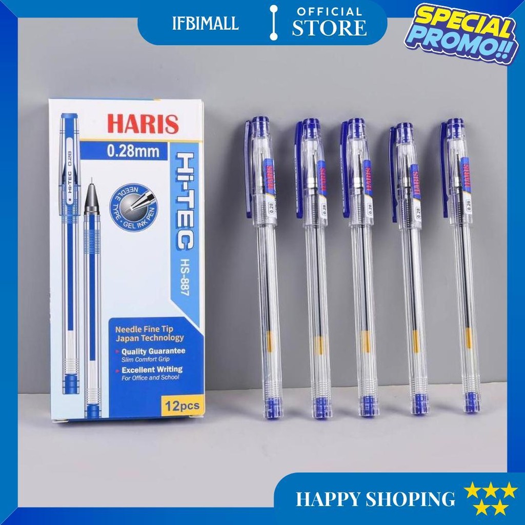 

(12Pc) Pen Hi Tech 0.28Mm/Pen Gel Hitech Hi-Tech I-Tech (Wajib Baca Deskripsi) D Promo Puncak