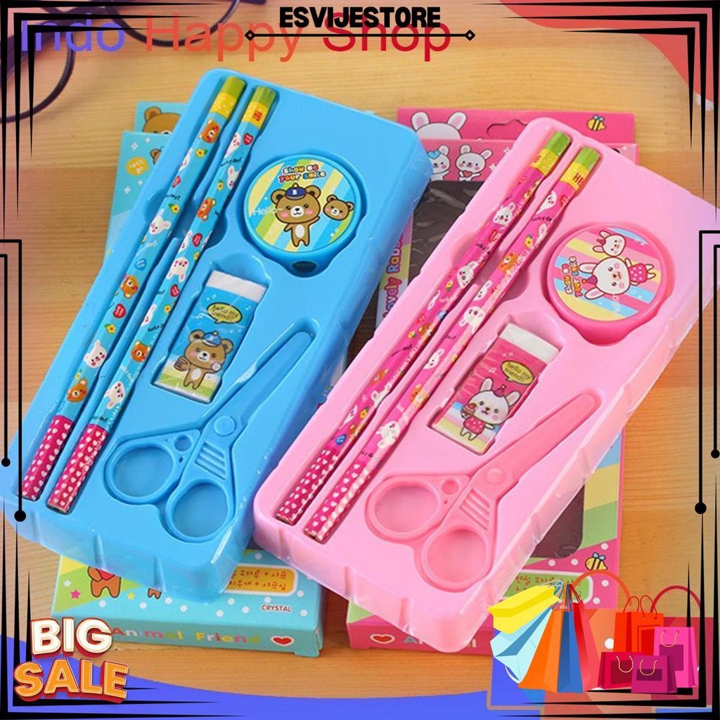 

Alat Tulis Stationary Sekolah Set Paket Alat Tulis 5 In1 Lengkap Kado Souvenir D Sale