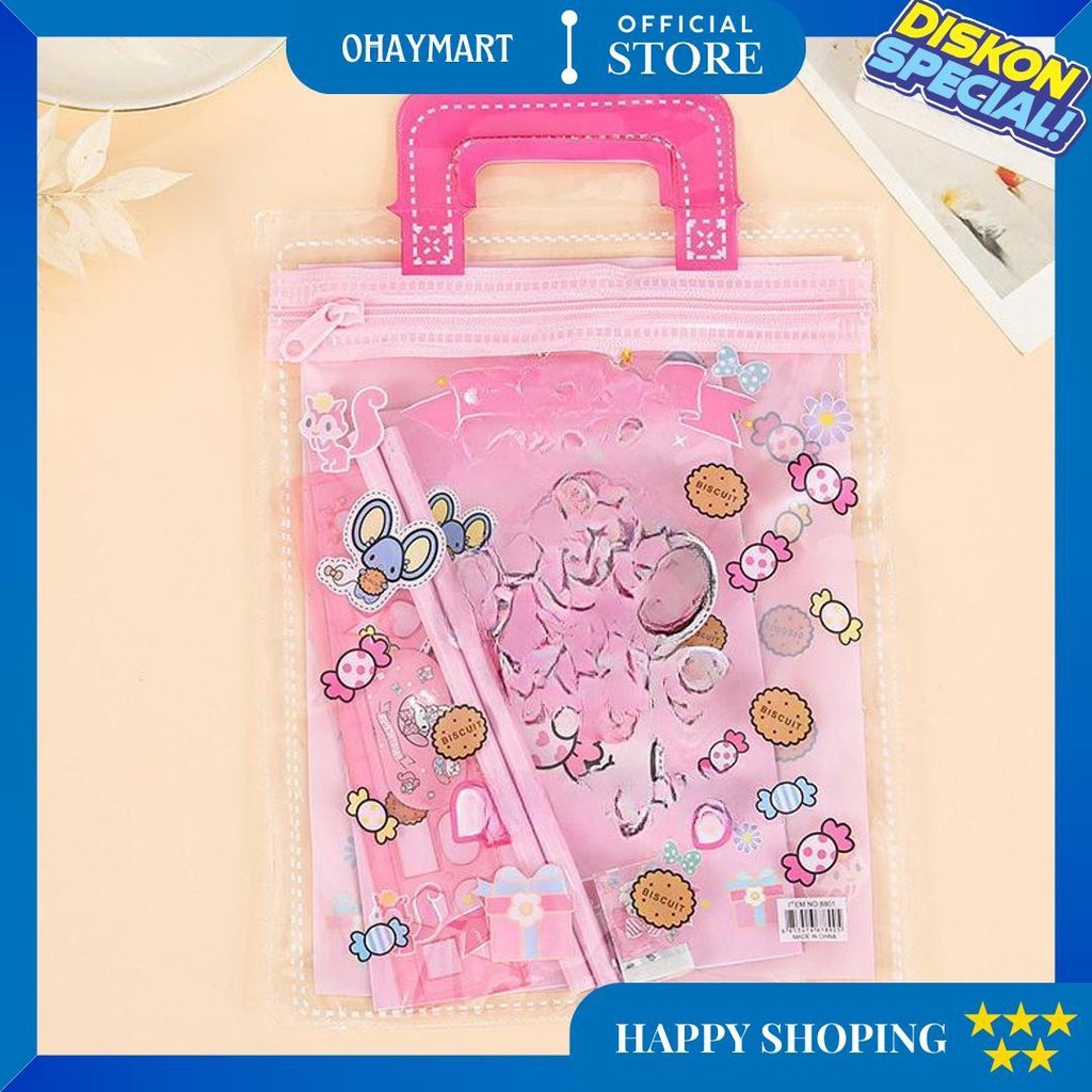 

Alat Tulis Satu Set 6 In 1 Stationary Sekolah Karakter Kartun Murah Lucu Pouch Hadiah Anak - Gg0351 D Cod