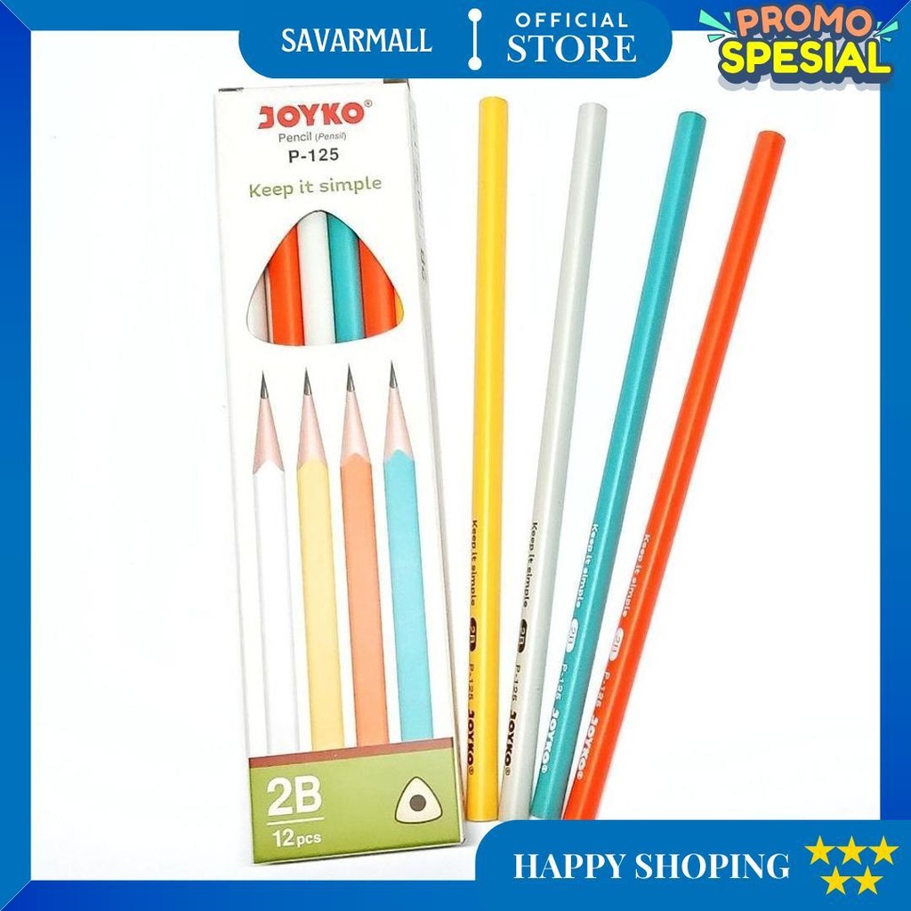 

(1Pack=12Pcs) Pensil Joyko P-125 - 2B D Best Seller