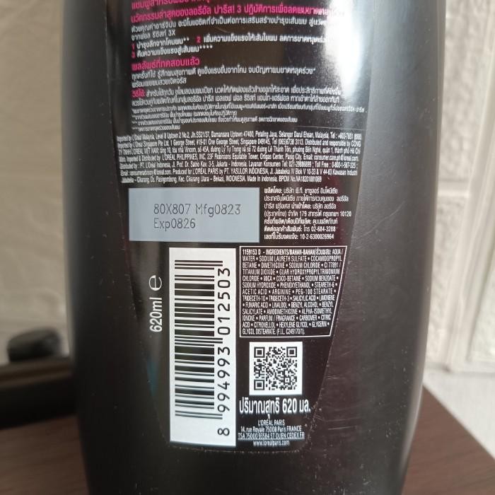 Loreal shampoo 620ml/loreal shampoo 650ml/loreal shampo anti hair fall