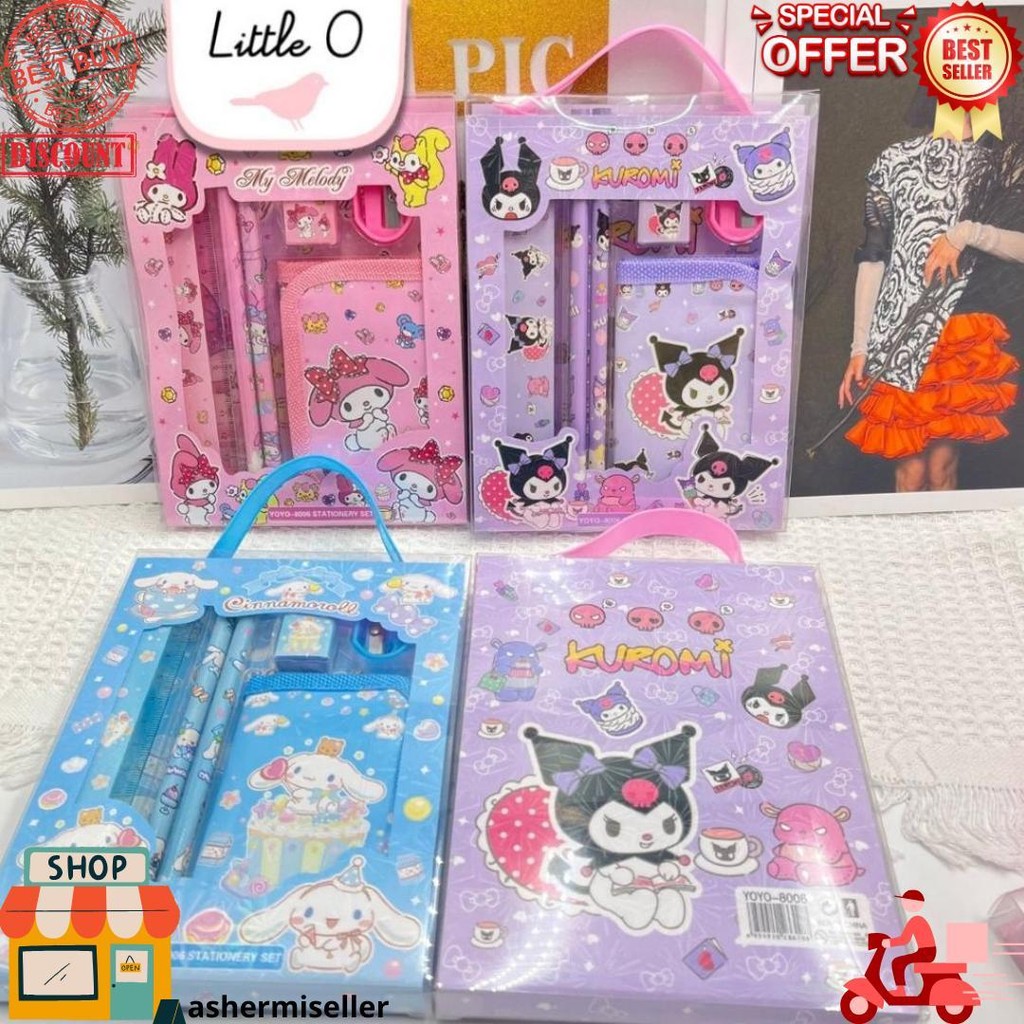 

Paket Alat Tulis Stationery Set Anak 6In1 Hadiah Souvenir Paket Sanrio Dompet Mickey Princess D Best Seller