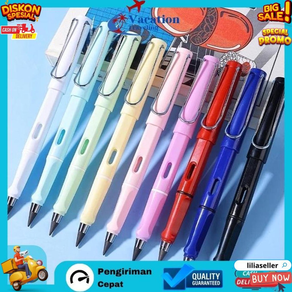 

Vt - Pensil Tanpa Batas Premium + Eraser / Pensil Abadi + Penghapus / Pensil Tidak Bisa Habis Eternal D Gratis Ongkir
