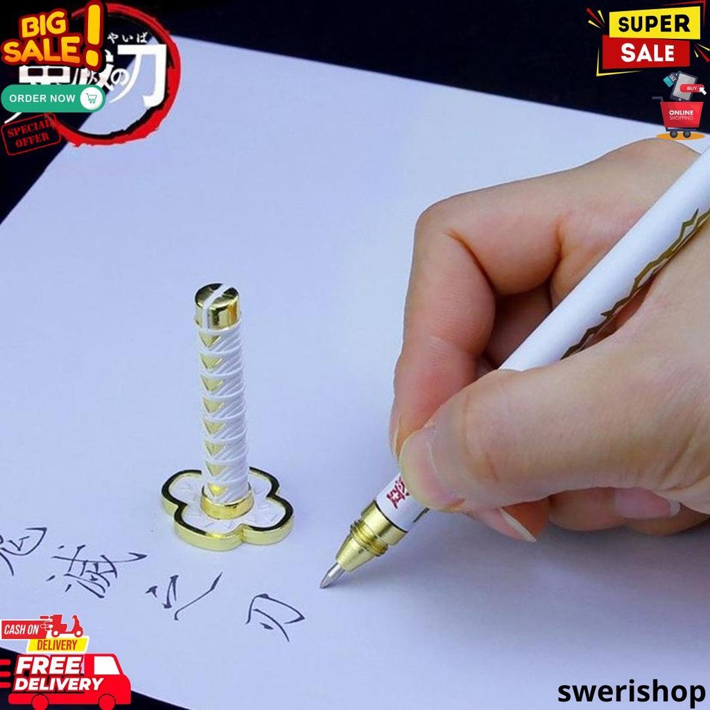 

Pena Pulpen Pedang Sword Pen Anime Demon Slayer Kimetsu No Yaiba Tanjiro Zenitsu Giyu Rengoku Alat Tulis D Promo Puncak
