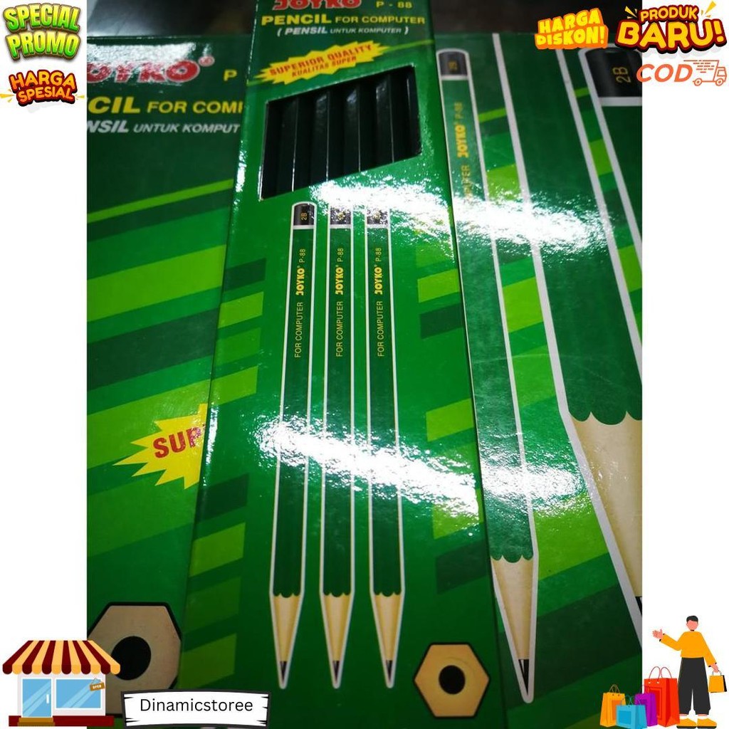 

Pensil Kayu 2B Joyko P 88 Hijau (12 Pcs) D Gratis Ongkir