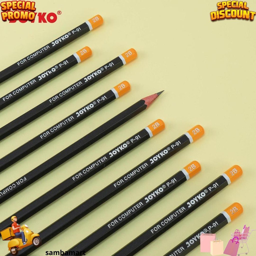 

Pencil Pensil Joyko P-91 2B 1 Box 12 Pcs D Promo 4.4