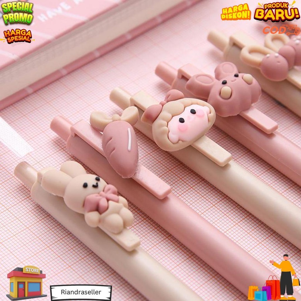 

Moka Pulpen 1Pcs Dan 6Pcs Mekanik Karakter Boneka Lucu / Pulpen Mekanik Karakter Lucu Unik Bs D Promo 4.4