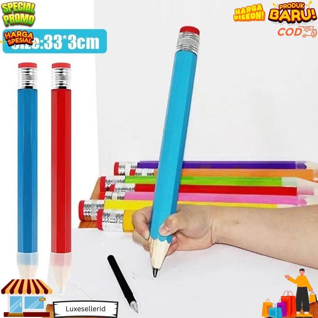

Pensil Jumbo Besar 33 Cm Mainan Pencil Pensil Jumbo Hiasan Photo Kado D Promo Puncak