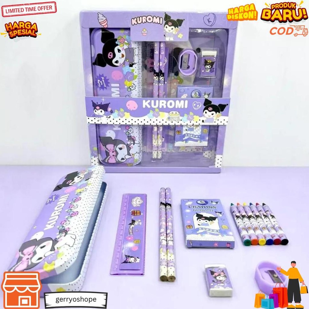 

Paket Alat Tulis Viral Set 7 In 1 Set Stationery 7In1 Karakter Kartun Alat Tulis Anak Sekolah Penghapus Pengaris Kotak Pensil Penggaris Crayon 8015 D Gratis Ongkir