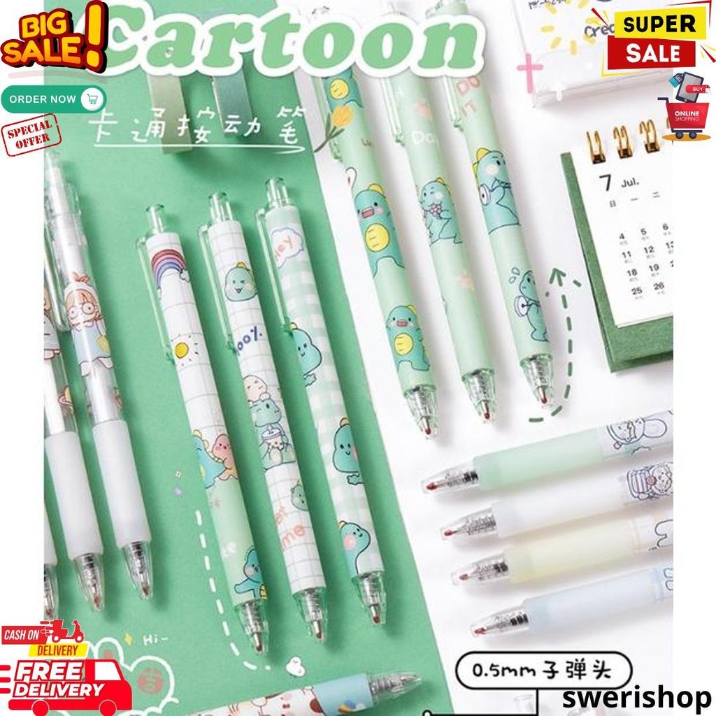 

Set Pulpen Pen Gel 6 Pc / Mekanik Motif Cartoon / Pulpen Gel Mekanik Lucu / Pulpen Aesthetic D Termurah