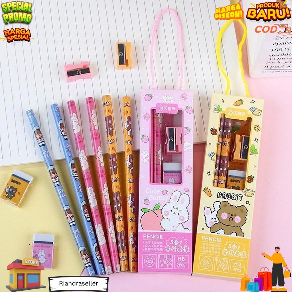 

Mmm Stationery Karakter Set 5In1 Alat Tulis Anak Sekolah Penghapus Penggaris Pensil Serutan Karakter Lucu Set Alat Tulis Anak Motif Kartun D Promo 4.4