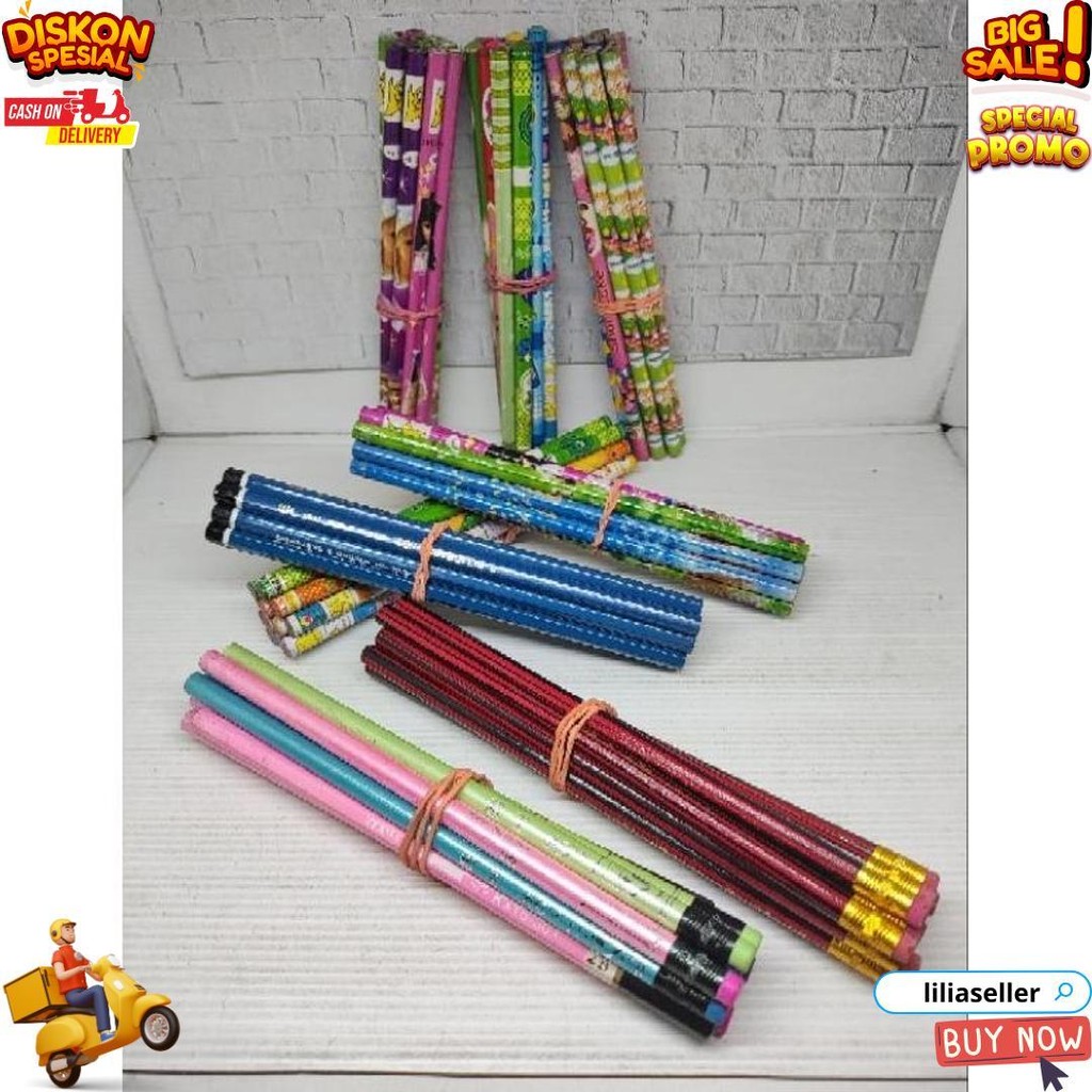 

Pensil Kayu/Pensil Tulis/Pensil Anak 12Pcs (No Pack) D Promo Puncak