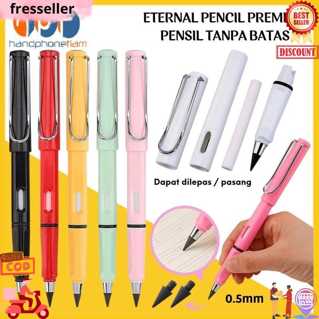 

Eternal Pencil Premium Pensil Tanpa Batas Hb 0.5Mm | Pensil Ajaib Tanpa Rautan Untuk Menulis Menggambar Sketsa | Pena Perlengkapan Alat Tulis Sekolah Anak / Kantor | Unlimited Writing Eternal Pencil Inkless D Cod