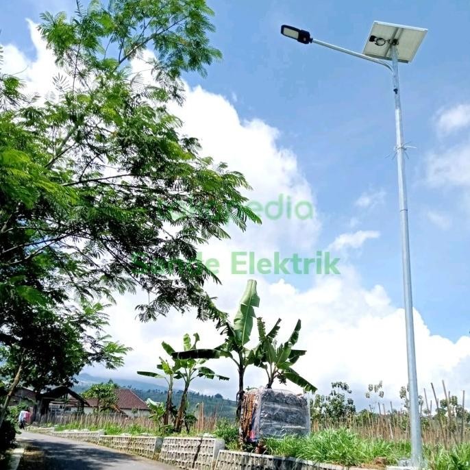 Murah Paket Pjuts 6M Oktagonal 100W Tenaga Surya Solar Cell Two In One