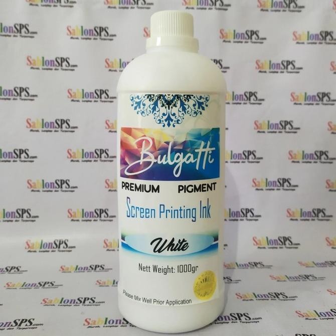 

Baru Biang Warna Sablon Putih White Bulgatti 1Kg Premium