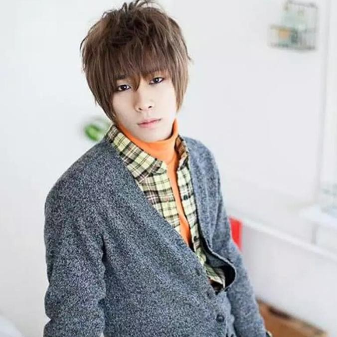 Sale Wig Rambut Pria Model Korea Warna Coklat