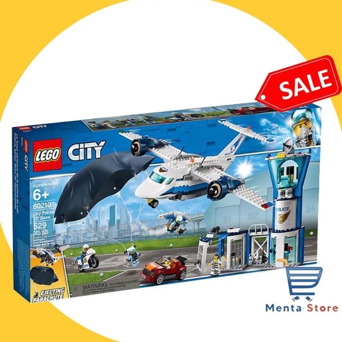 LEGO 60210 City Sky Police Air Base Toy Set Airplane Mainan Pesawat ABD