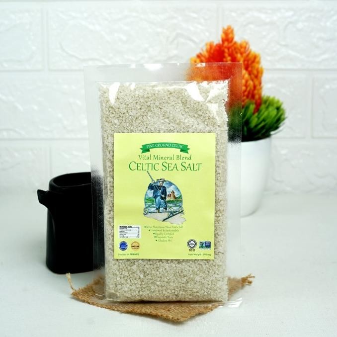 

Celtic Sea Salt Fine Vital Mineral Bland 200gr, 500gr Garam Halus Prancis