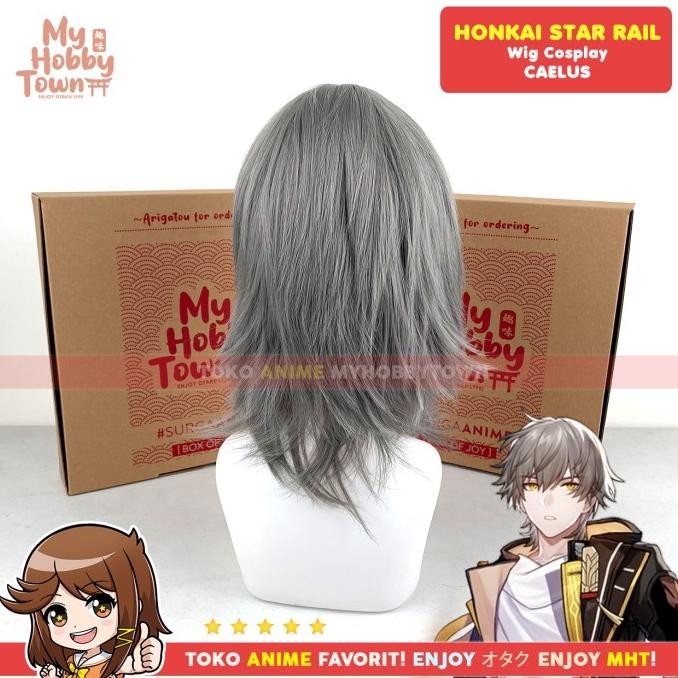 Promo Wig Cosplay Anime Game Honkai Star Rail Caelus Trailblazer