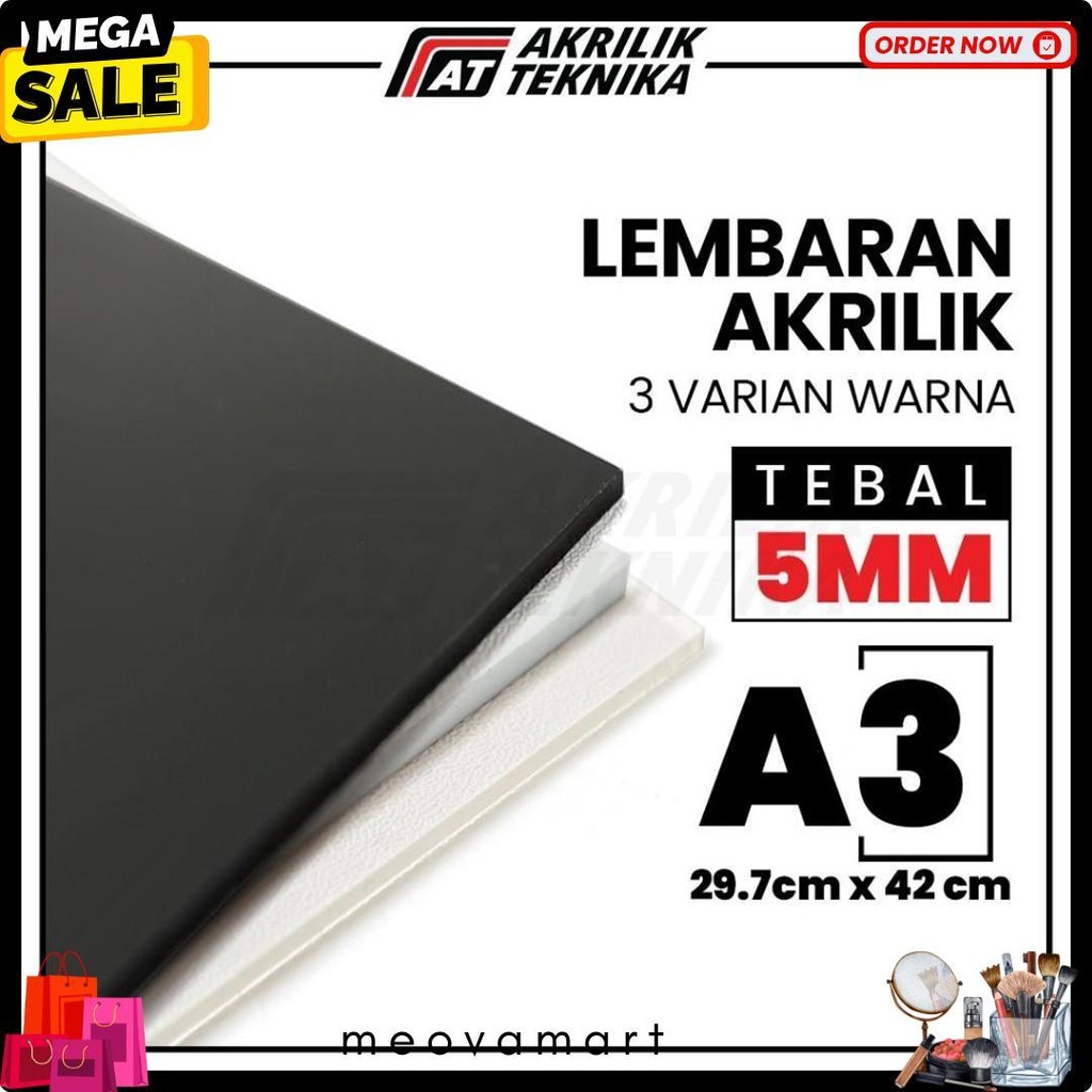 

Lembaran Akrilik A3 5Mm / Acrylic Sheet Clear / Akrilik Bening Hitam Putih Terlaris! Produk Ini Banyak Dicari