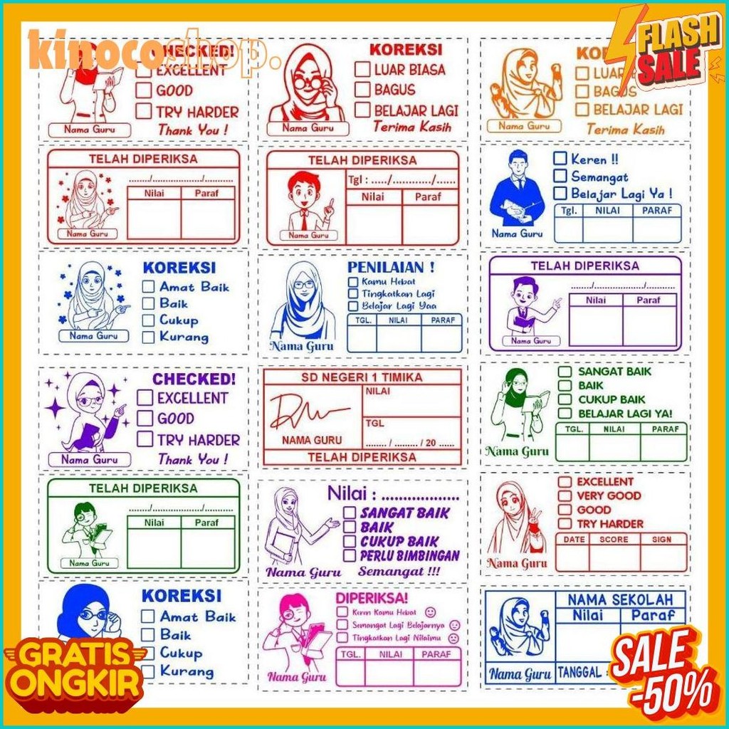 

Stempel Nilai Guru / Penilaian / Koreksi / Checked Terlengkap Dan Termurah