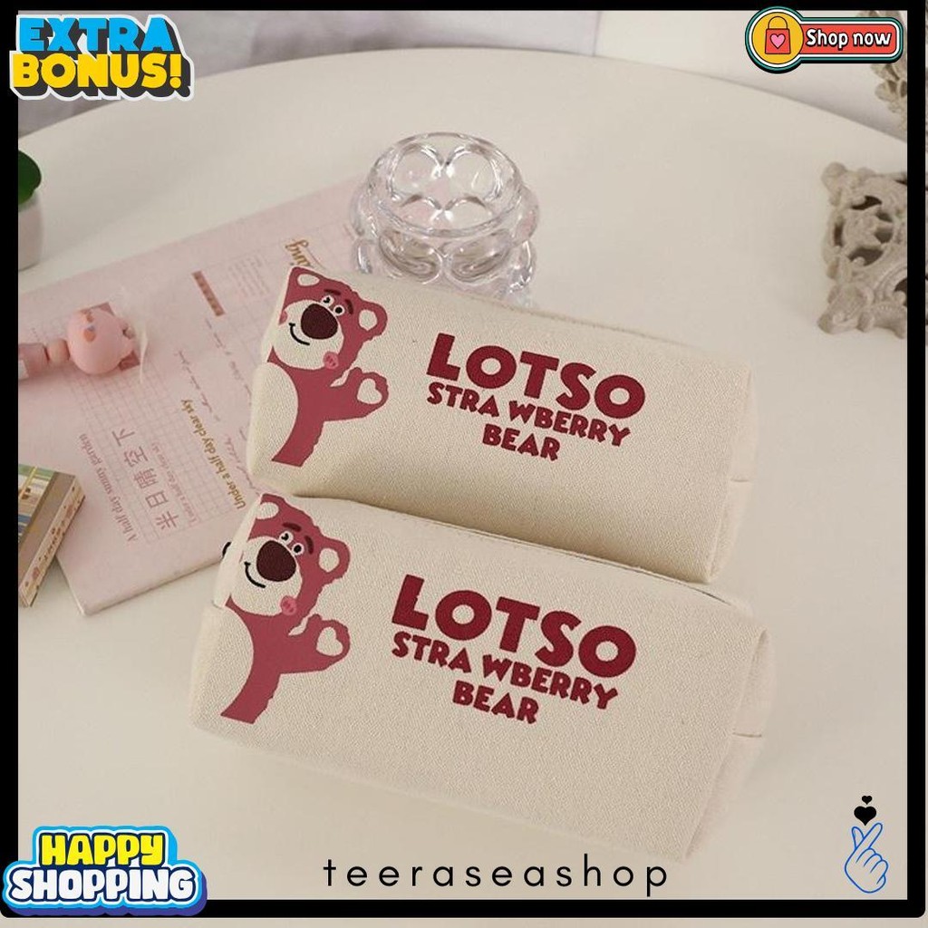 

Ins Pacha Anjing Tas Pensil Cute Strawberry Bear Tas Pensil Jaring Merah Kapasitas Besar Siswa Sekolah Dasar Smp Peralatan Penyimpanan Tas Diskon Setengah Harga