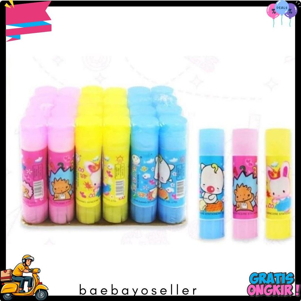 

(24Buah) Lem Stik 10Grm / Glu Stik Kertas Terlengkap Dan Termurah