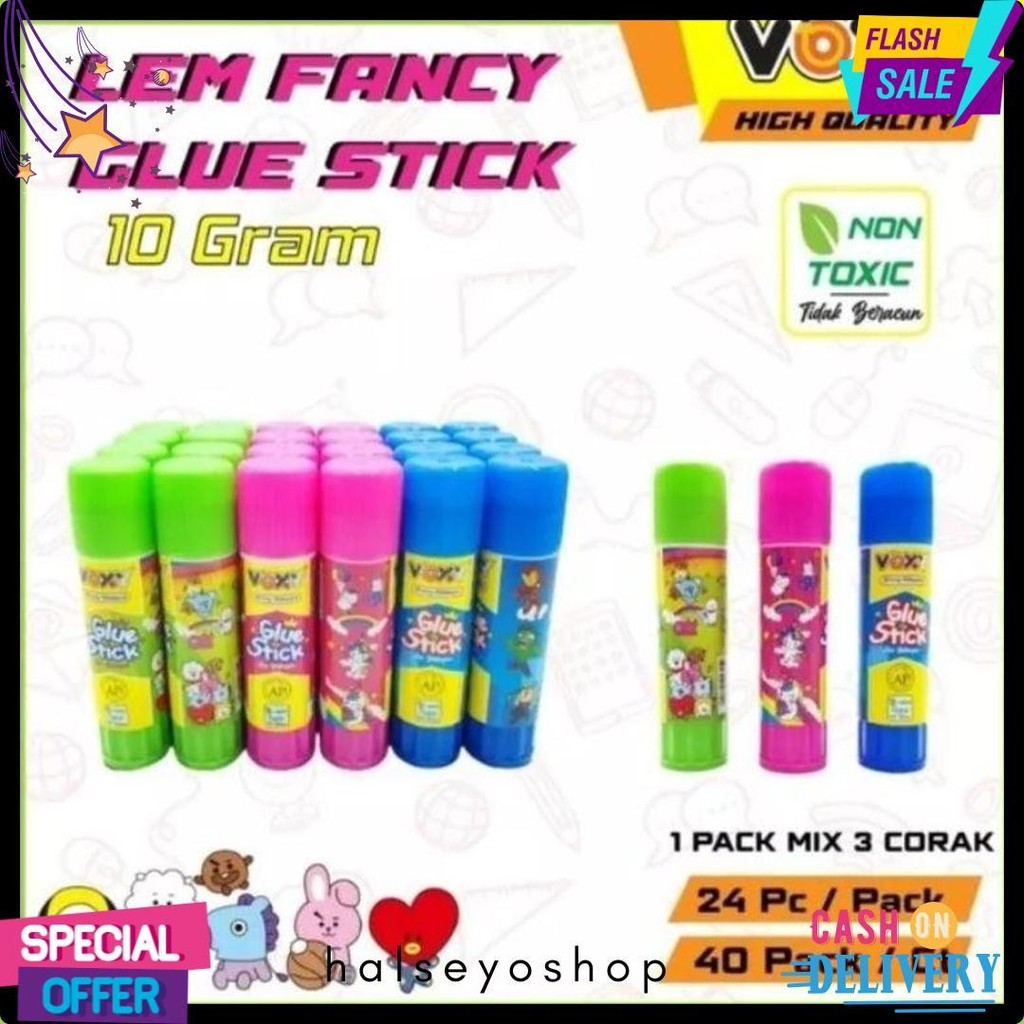 

(24Buah) Lem Stik 10Grm / Glu Stik Kertas Diskon