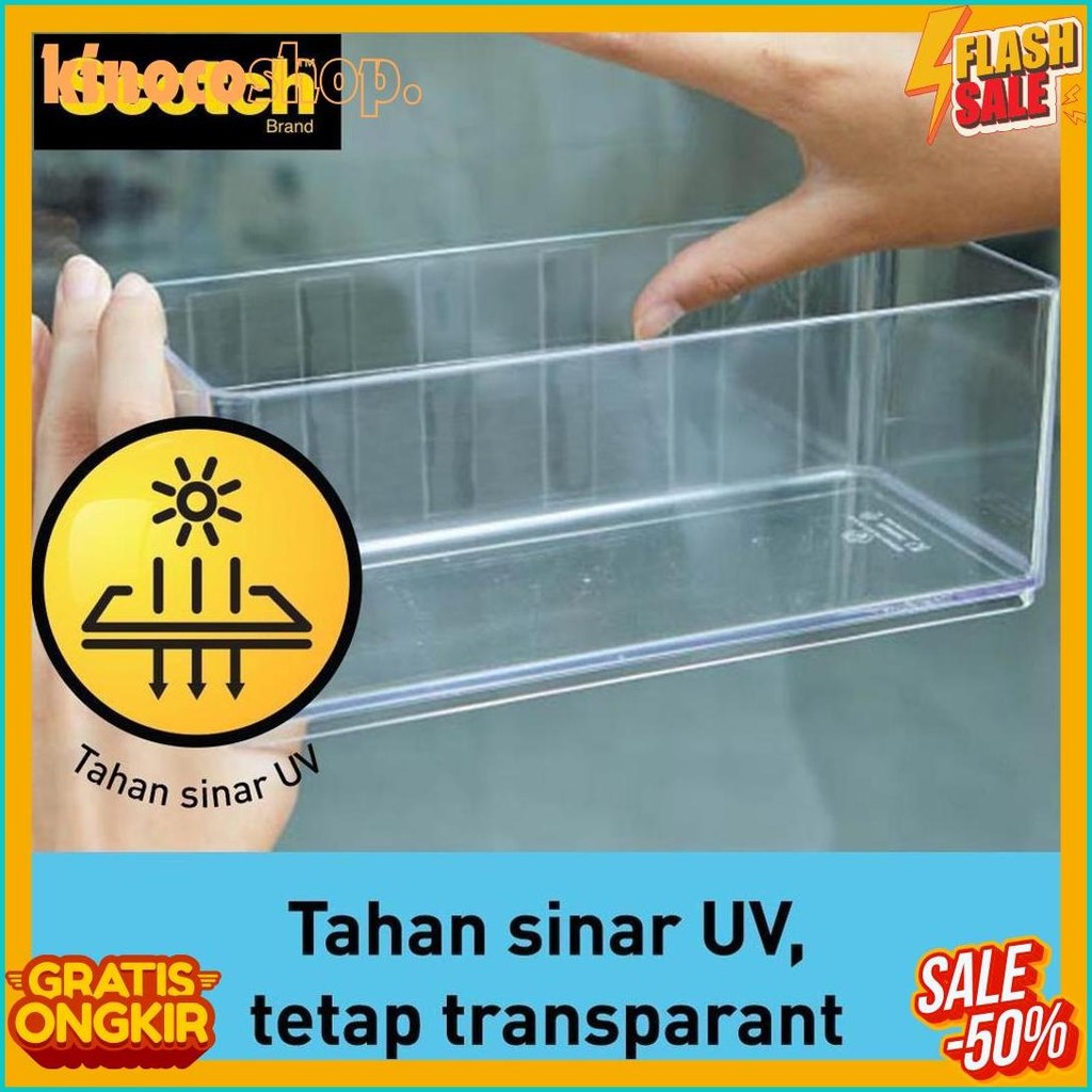 

3M Scotch Double Sided-Mounting Tape, Menahan Hingga 3.3Kg, 1 Pc, Transparan, Untuk Pengunaan Dalam Ruangan Terlengkap Dan Termurah