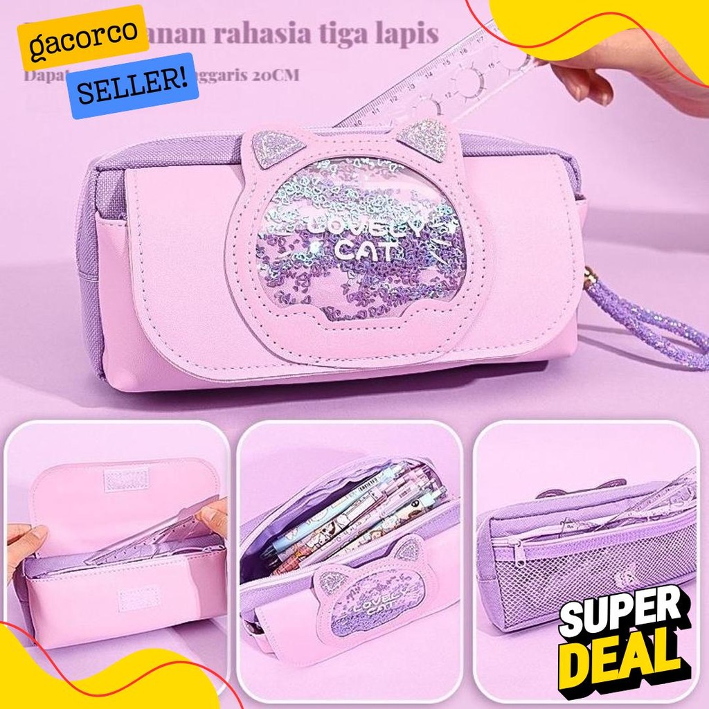 

Multifunction Pencil Case Cute Organizer Tempat Pensil Cartoon Quicksand Animal Kotak Tempat Pensil Cute Organizer Flash Sale! Diskon Hingga 70%