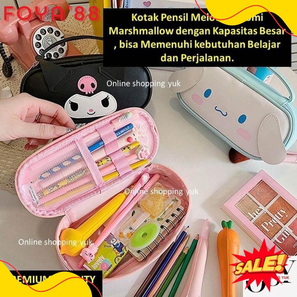 

Tempat Pensil Sanrio , Kotak Pensil Kuromi , Tas Kosmetik , Pouch , Motif Kuromi / Cinnamoroll / My Melody , Import Premium. Online Shopping Yuk. Kapasitas Besar. Bahan Kulit , Kuat & Sangat Cantik Exclusive. Flash Sale! Diskon Hingga 70%