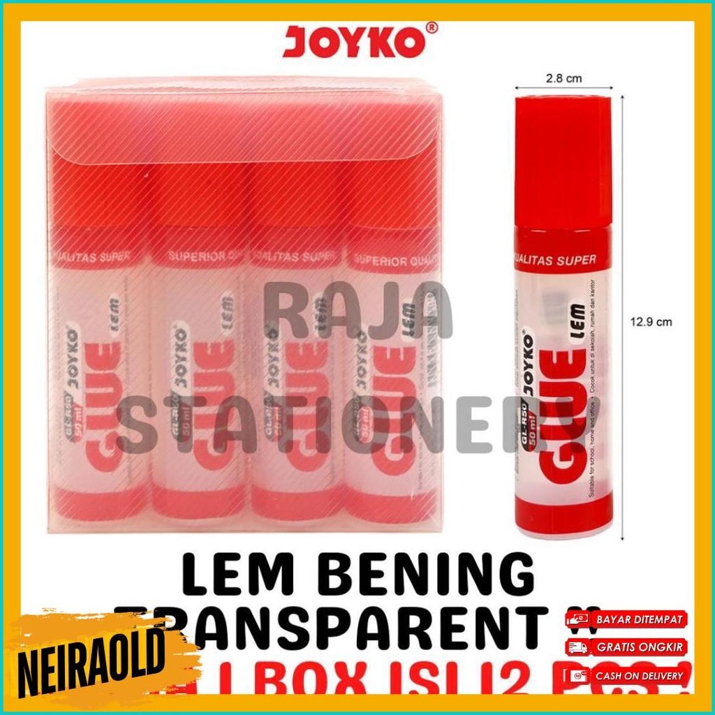 

Joyko Transparent Glue 50Ml Lem Cair Bening Joyko Prakarya Anak Gl-R50 Gl-A50 [12Pcs] Diskon