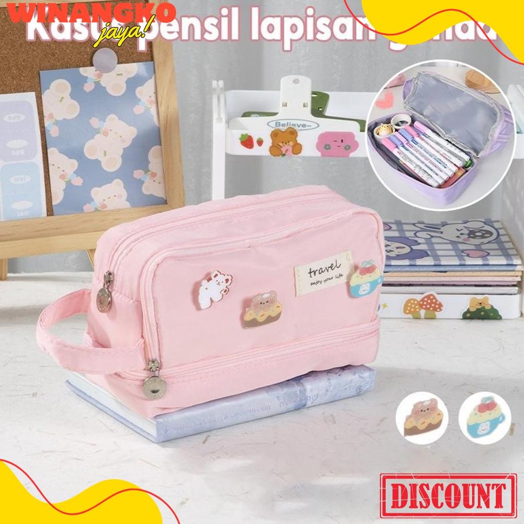 

Multifunction Pencil Case Cute Organizer Tempat Pensil Cartoon Quicksand Animal Kotak Tempat Pensil Cute Organizer Diskon