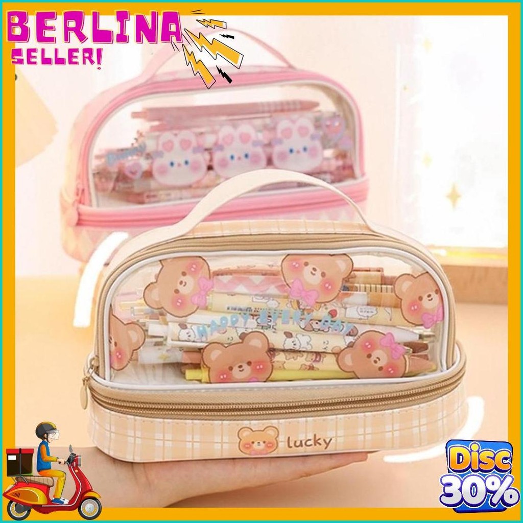 

Kartun Baru Kapasitas Pen Bag Storage Bag Untuk Mahasiswa Sma Junior Portable Cute Simple Stationery Box Diskon Setengah Harga