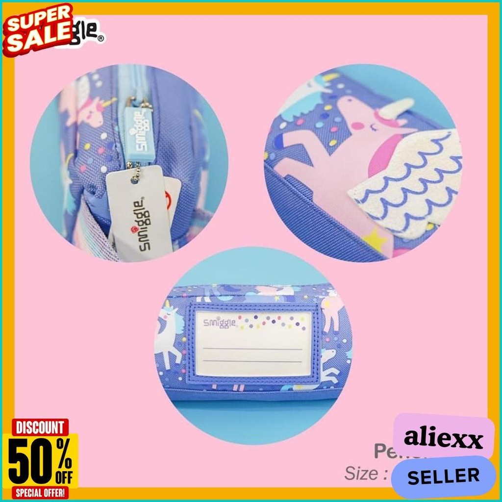 

Pencil Case Kotak Pensil Smiggle 1 Zipper Karakter Terlaris! Produk Ini Banyak Dicari