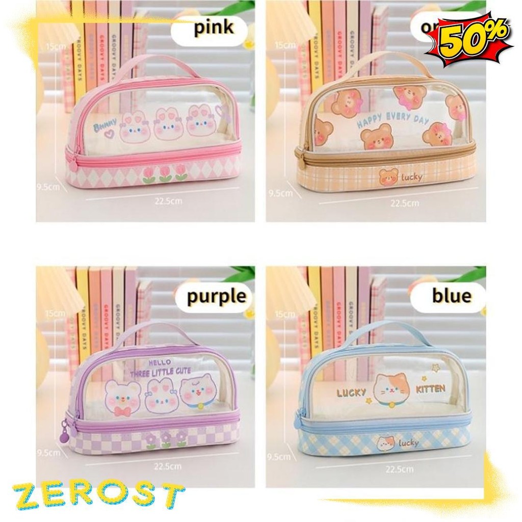 

Kartun Baru Kapasitas Pen Bag Storage Bag Untuk Mahasiswa Sma Junior Portable Cute Simple Stationery Box Diskon