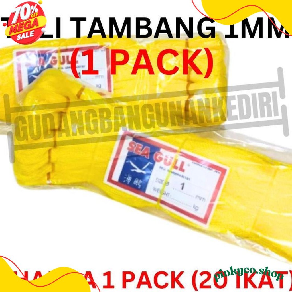 

[1 Pack] Tali Tambang 1Mm 1 Pack 20Pcs Ikat / Tali Tampar 1Mm / Tampar Plastik Buat Pasang Keramik / Benang Pondasi Rumah Seagull Sea Gull 20 Ikat 1 Pack 1Pack Diskon