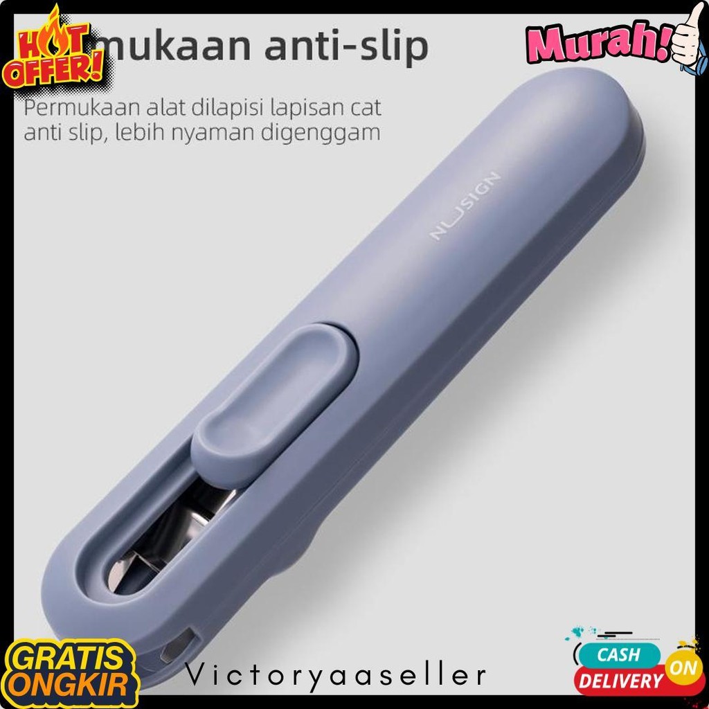 

Nusign Fastener / Binder Clip / Penjepit Kertas Otomatis Gratis 8 Buah Clip Ns085 Diskon Setengah Harga