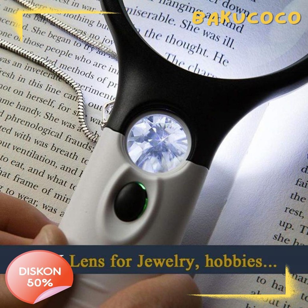 

2 In1 Lampu Kaca Pembesar Led Membaca Magnifying Glass Dengan Lampu Terlaris! Produk Ini Banyak Dicari