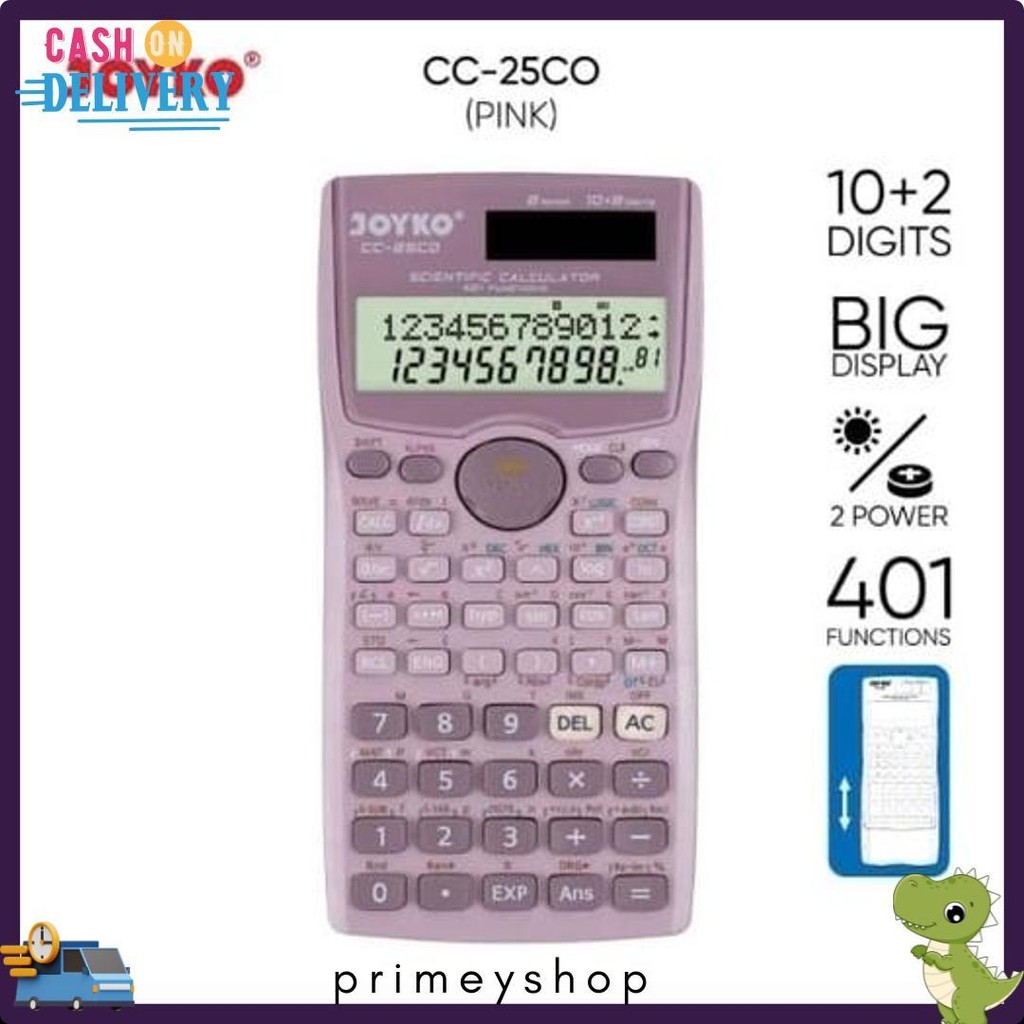 

Joyko Cc-25Co ~ Kalkulator Sekolah Scientific Calculator Color Cc25Co Kuliah Flash Sale! Diskon Hingga 70%