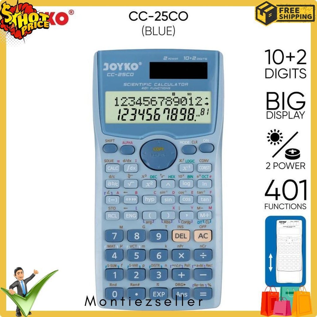 

Joyko Cc-25Co ~ Kalkulator Sekolah Scientific Calculator Color Cc25Co Kuliah Diskon