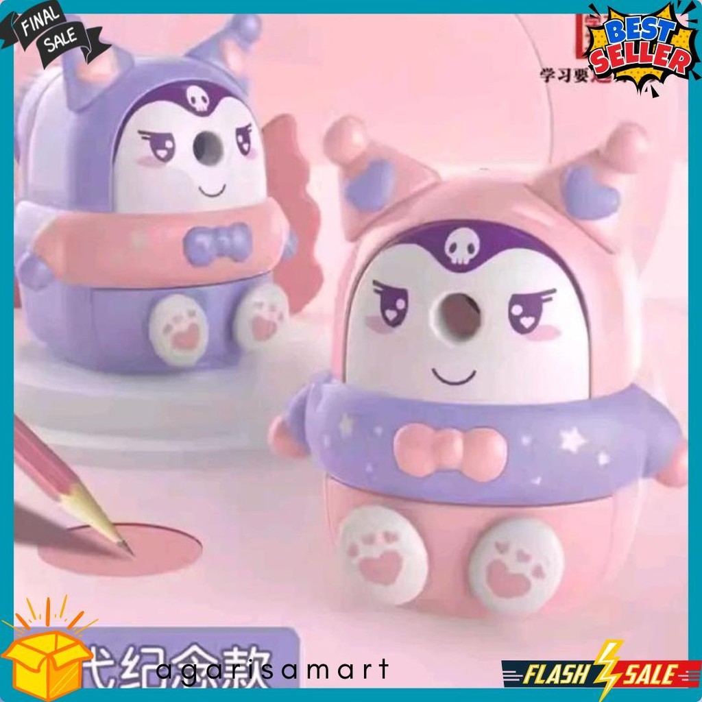 

Serutan Pencil Kuromi/ Rautan Kuromi/ Rautan Pensil/ Shapener Kuromi/ Serutan Pensil Putar Diskon Setengah Harga