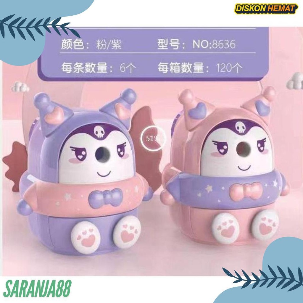 

Serutan Pencil Kuromi/ Rautan Kuromi/ Rautan Pensil/ Shapener Kuromi/ Serutan Pensil Putar Diskon Setengah Harga